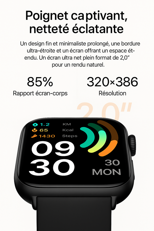 GTS7 Pro™ – La Montre Qui Veille sur Vous Jour & Nuit