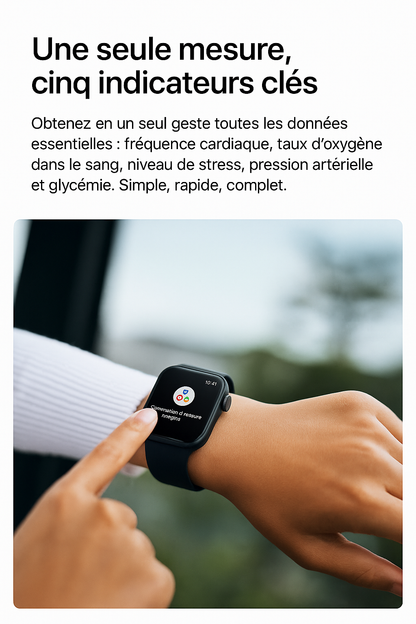 GTS7 Pro™ – La Montre Qui Veille sur Vous Jour & Nuit